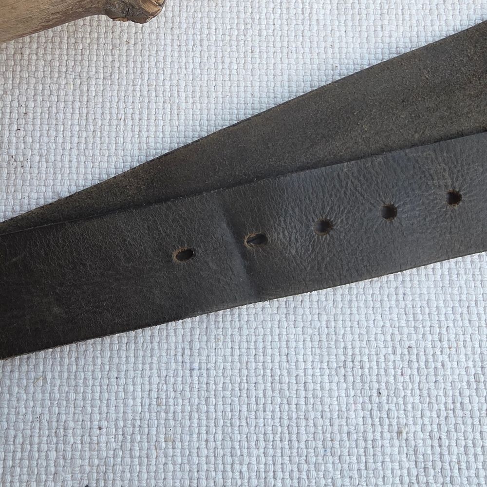 Diesel Vintage Darkest Brown Leather Belt 90s - Picture 5 of 14
